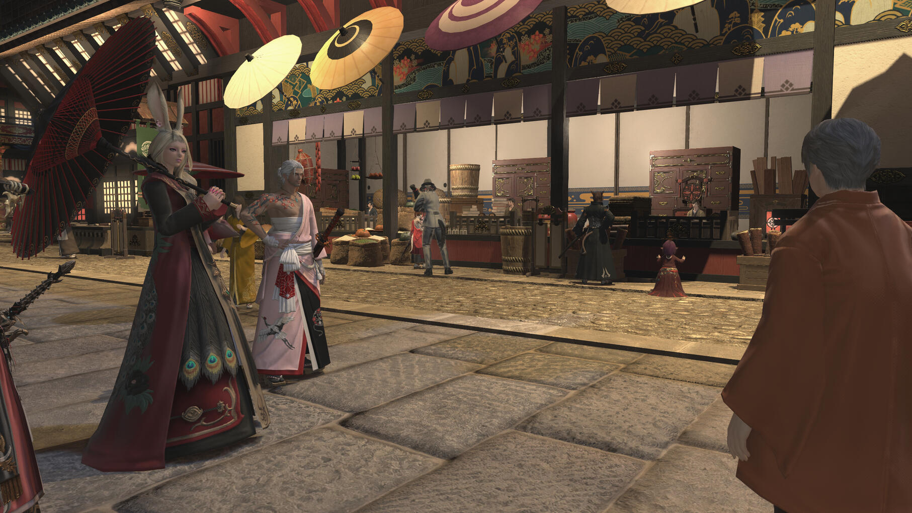 ''While the Clan members are making sure the shopkeepers come up with the GIL"